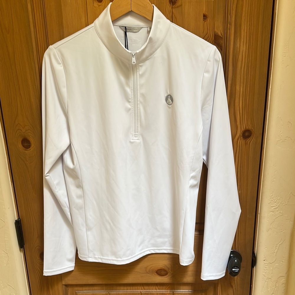 NWT Straight Down White Quarter-Zip Pullover